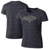New Orleans Saints Champion Women's Triumph Tri-Blend V-Neck T-Shirt - Black outlet