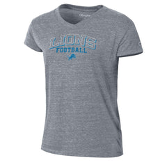 Detroit Lions Champion Women's Triumph Tri-Blend V-Neck T-Shirt - Heather Gray on sale