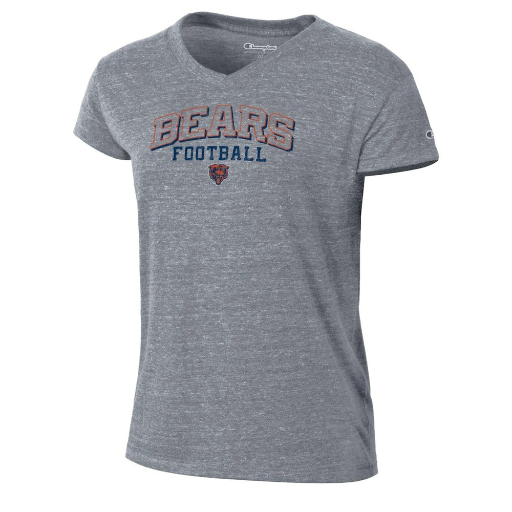 Chicago Bears Champion Women's Triumph Tri-Blend V-Neck T-Shirt - Gray on sale