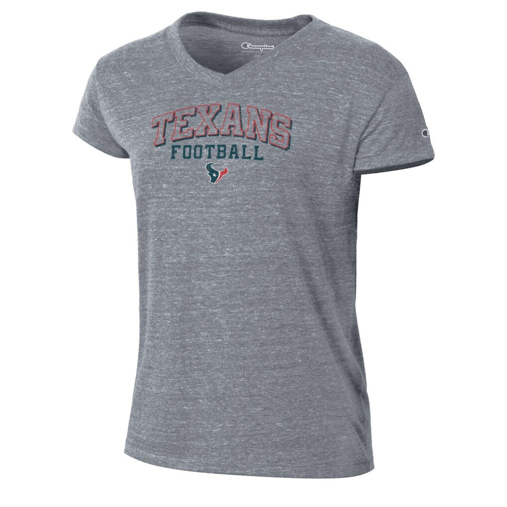 Houston Texans Champion Women's Triumph Tri-Blend V-Neck T-Shirt - Heather Gray on sale
