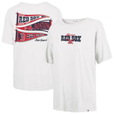 Boston Red Sox Women's Bow & Banner Sadie T-Shirt Sand