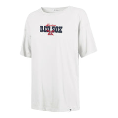 Boston Red Sox Women's Bow & Banner Sadie T-Shirt Sand
