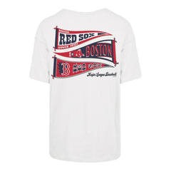 Boston Red Sox Women's Bow & Banner Sadie T-Shirt Sand