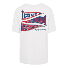 Chicago Cubs Women's Bow & Banner Sadie T-Shirt Sand