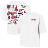 Boston Red Sox Women's Collage Script Reed City T-Shirt White