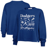Los Angeles Dodgers Women's Team Collage Sydney Long Sleeve T-Shirt Royal