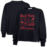 Boston Red Sox Women's Team Collage Sydney Long Sleeve T-Shirt Navy