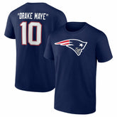 Drake Maye New England Patriots Nickname T-Shirt - Navy on sale
