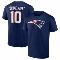 Drake Maye New England Patriots Nickname T-Shirt - Navy on sale