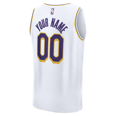 Los Angeles Lakers Fast Break Custom Replica Jersey - Association Edition - White online