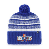 Denver Broncos '47 Tavern Cuffed Knit Hat with Pom - Royal sale