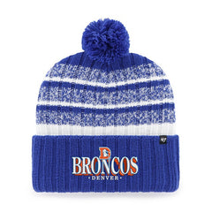 Denver Broncos '47 Tavern Cuffed Knit Hat with Pom - Royal sale