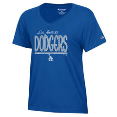 Los Angeles Dodgers Champion Women's Core V-Neck T-Shirt Royal
