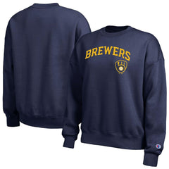 Milwaukee Brewers Champion Women's All-Star Sweatshirt Athletic Navy