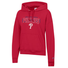 Philadelphia Phillies Champion Women's Distressed Powerblend Hoodie Red