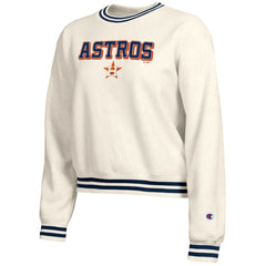 Houston Astros Champion Women's Reverse Weave Sweatshirt Cream