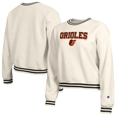 Baltimore Orioles Champion Women's Reverse Weave Sweatshirt Cream