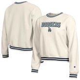 Los Angeles Dodgers Champion Women's Reverse Weave Sweatshirt Cream
