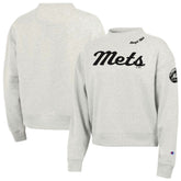 New York Mets Champion Women's Triumph Tri-Blend Sweatshirt Stone