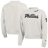 Philadelphia Phillies Champion Women's Triumph Tri-Blend Sweatshirt Stone