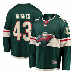 Quinn Hughes Minnesota Wild Fanatics Home Breakaway Jersey - Green Jerseys