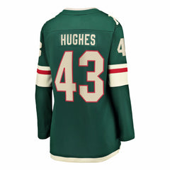 Quinn Hughes Minnesota Wild Fanatics Women's Home Breakaway Jersey - Green Jerseys