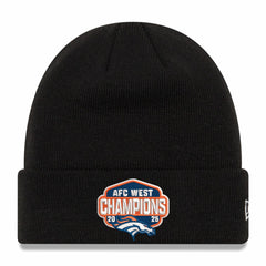 Denver Broncos New Era 2025 AFC West Division Champions Cuffed Knit Hat - Black online