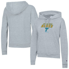 St. Louis Blues Champion Women's Powerblend Fleece Hoodie - Gray Hoodies