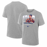 Leon Draisaitl Edmonton Oilers 1000 Career Points Legacy T-Shirt - Gray T-shirts