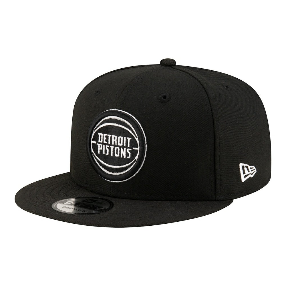 Detroit Pistons Team 9FIFTY Snapback Hat - Black/White sale
