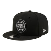Detroit Pistons Team 9FIFTY Snapback Hat - Black/White sale
