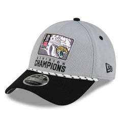 Jacksonville Jaguars New Era 2025 AFC South Division Champions Locker Room Trophy Collection 9FORTY Adjustable Hat - Gray/Black discount
