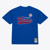 Chicago Cubs Script Sweep Arch T-Shirt Royal