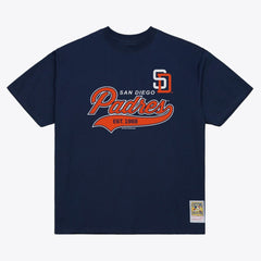 San Diego Padres Script Sweep Arch T-Shirt Navy