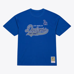 Los Angeles Dodgers Script Sweep Arch T-Shirt Royal