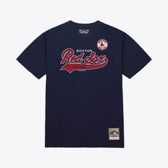 Boston Red Sox Script Sweep Arch T-Shirt Navy