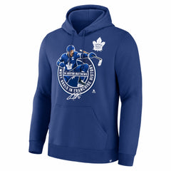 Auston Matthews Toronto Maple Leafs Most Goals in Franchise History Hoodie - Blue Hoodies