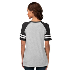 Baltimore Orioles G-III 4Her by Carl Banks Women's Goal Line Raglan V-Neck T-Shirt Heather Gray