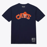 Cleveland Cavaliers Unisex Hardwood Classics Arch T-Shirt sale - Navy on sale