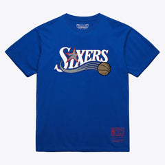 Philadelphia 76ers Unisex Hardwood Classics Arch T-Shirt - Royal cheap