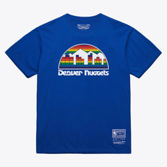 Denver Nuggets Unisex Hardwood Classics Basic Logo Arch T-Shirt sale - Royal outlet