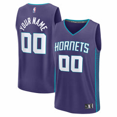Charlotte Hornets Youth Fastbreak Custom Jersey - Statement Edition - Purple for sale