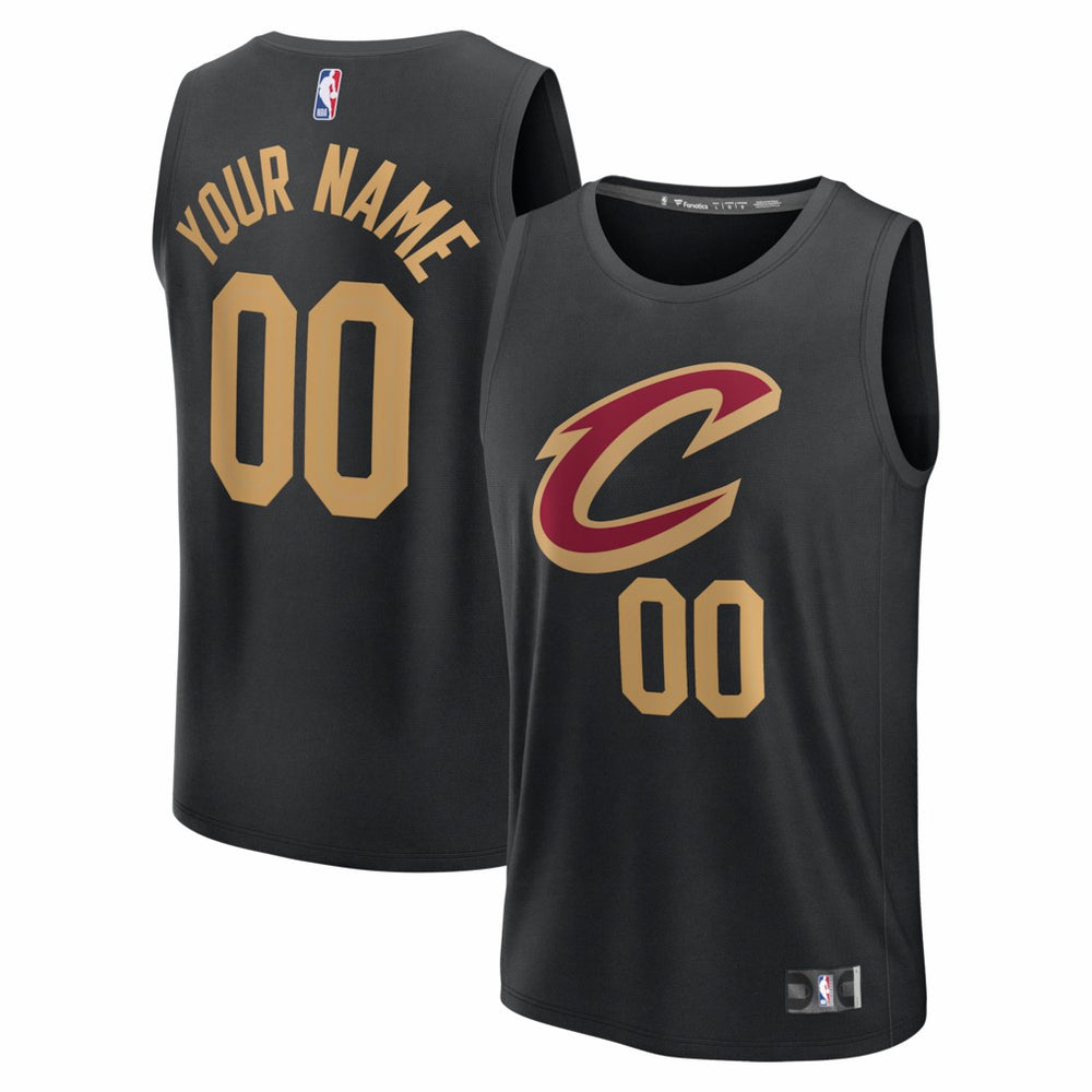 Cleveland Cavaliers Youth Fastbreak Custom Jersey sale - Statement Editi- Black on sale