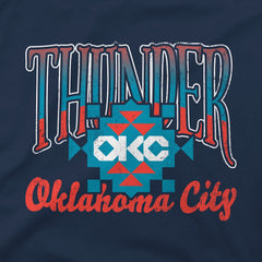Oklahoma City Thunder Stadium Essentials Unisex Sky High Hoodie - Navy shop