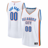 Oklahoma City Thunder Youth Fastbreak Custom Jersey - Association Edition - White cheap