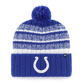 Indianapolis Colts '47 Tavern Cuffed Knit Hat with Pom - Royal/White discount