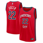 Derik Queen New Orleans Pelicans Fast Break Replica Player Jersey - Statement Edition - Red online
