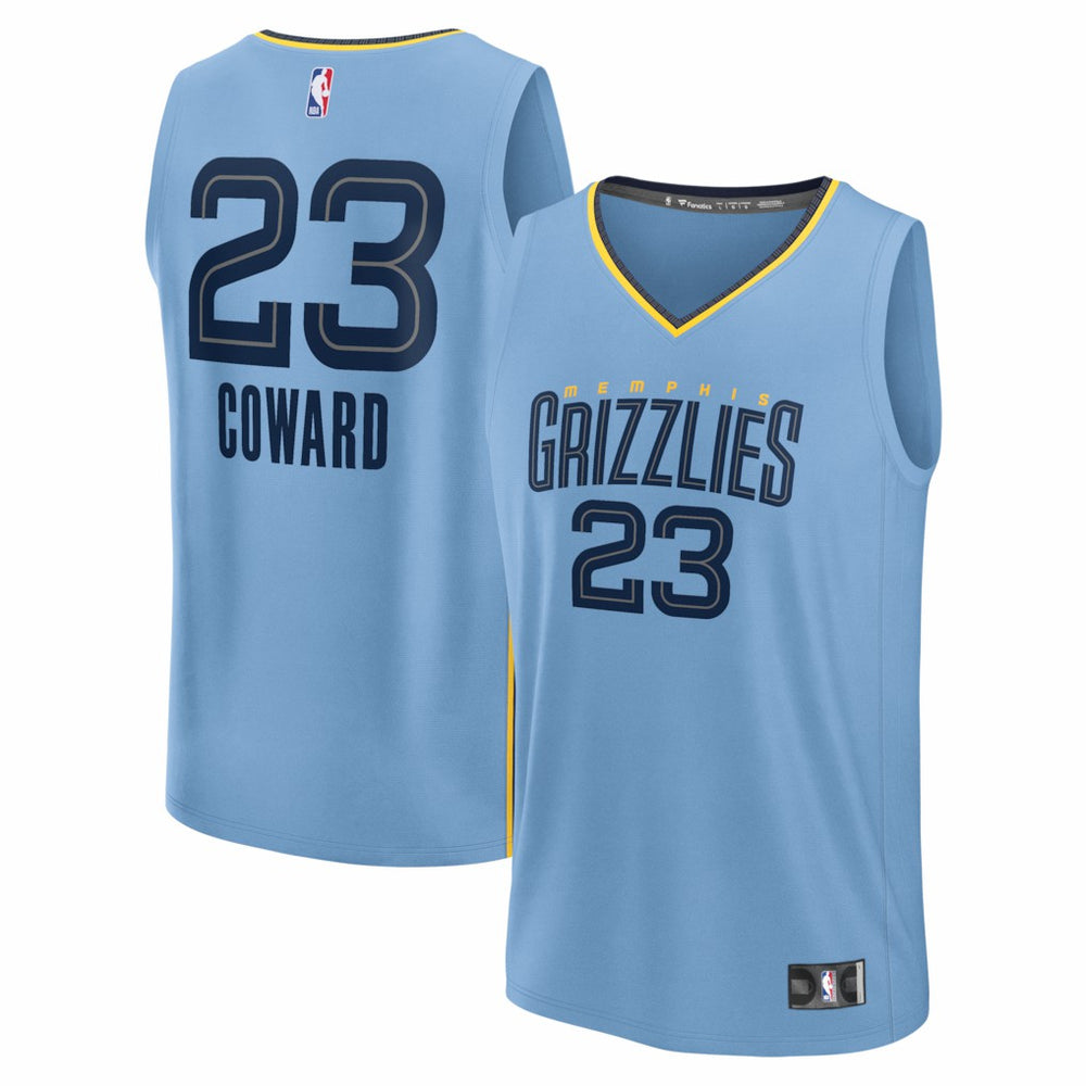 Cedric Coward Memphis Grizzlies Fast Break Replica Player Jersey - Statement Edition - Light Blue outlet