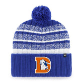 Denver Broncos '47 Tavern Cuffed Knit Hat with Pom - Royal discount