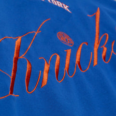 New York Knicks Women's Hardwood Classics Script Lightweight Sweatshirt - Royal sale